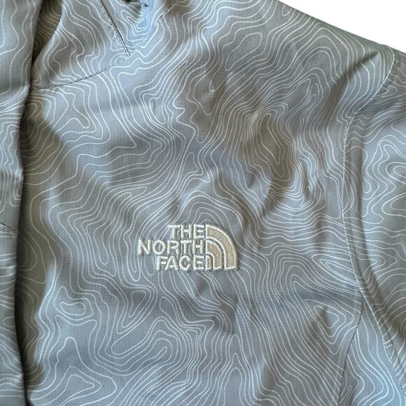 North Face Women’s Lightweight Windbreaker Jacket Waterproof Gray Swirl Size S - Picture 5 of 7